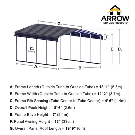 arrow carport leg extension kit